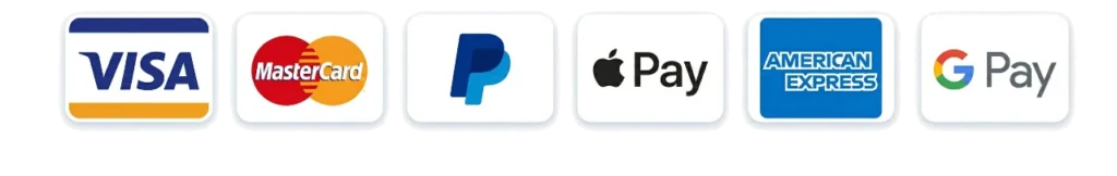 Accepted Payment Methods pay securely