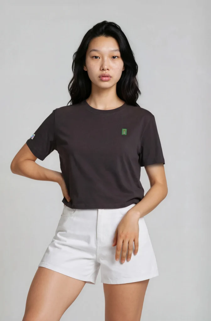 MEX AeroFlow Player Crop Tee in Black