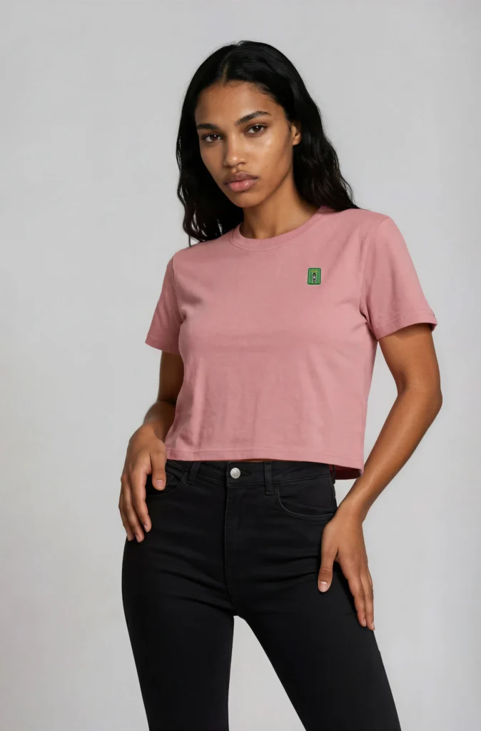 AeroFlow Player Crop Tee in Pink