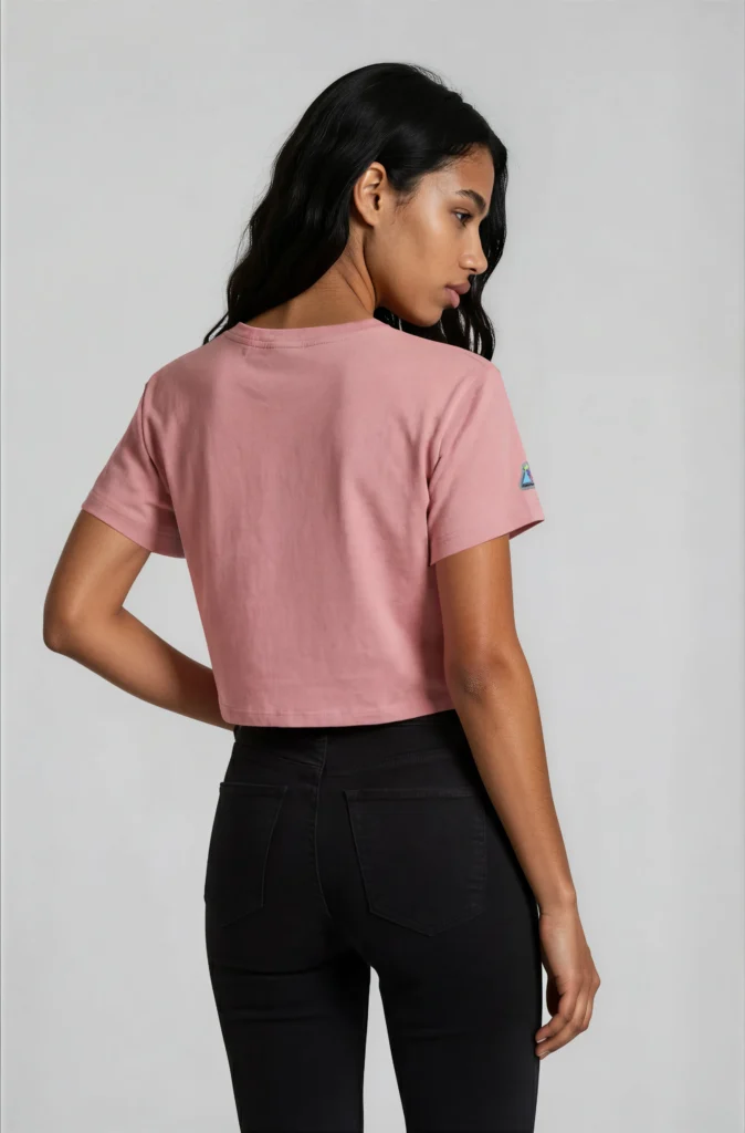 AeroFlow Player Crop Tee in Pink
