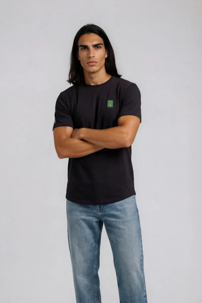 MEX Streetline Player Long Body Tee in Black