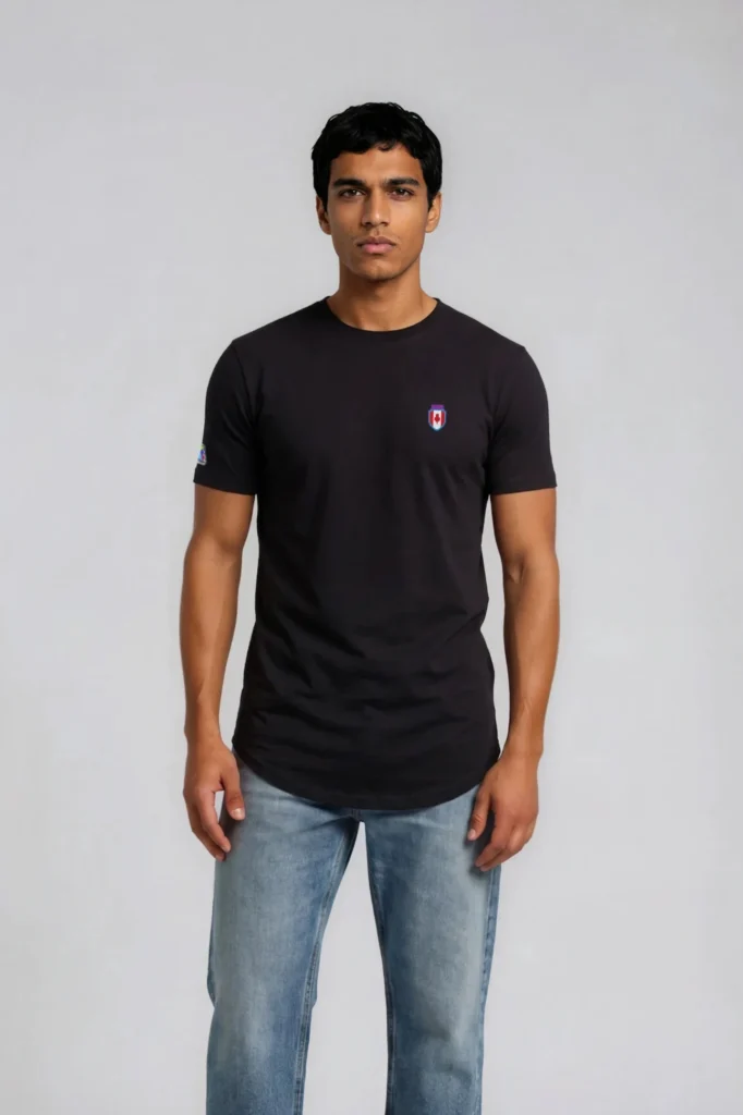 CAN Streetline Legacy Long Body Tee in Black