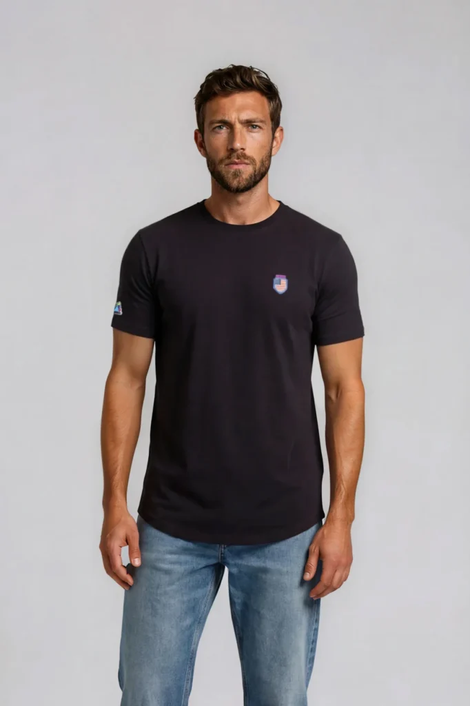 Streetline Legacy Long Body Tee in Black