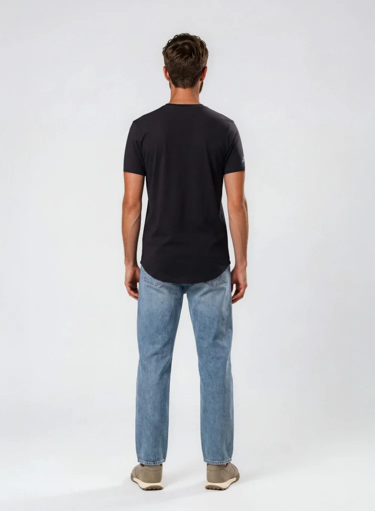 Streetline Legacy Long Body Tee in Black
