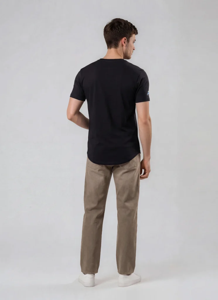 CAN Streetline Classic Long Body Tee in Black