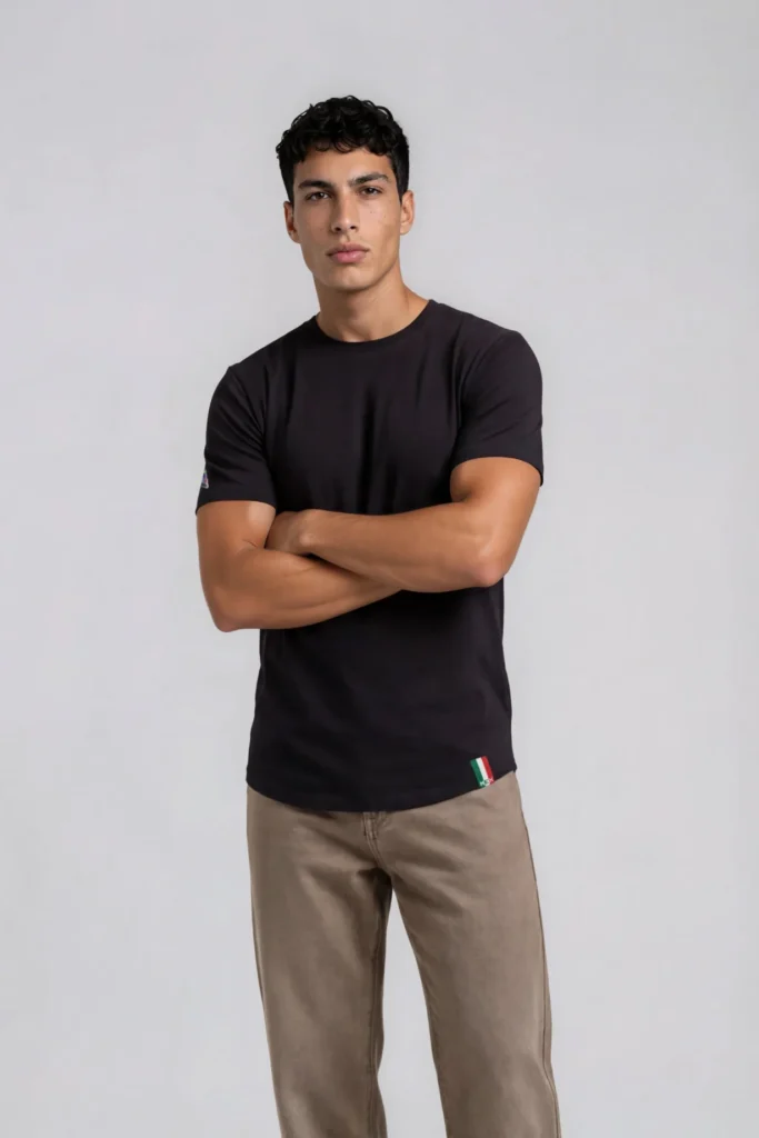 MEX Streetline Classic Long Body Tee in Black