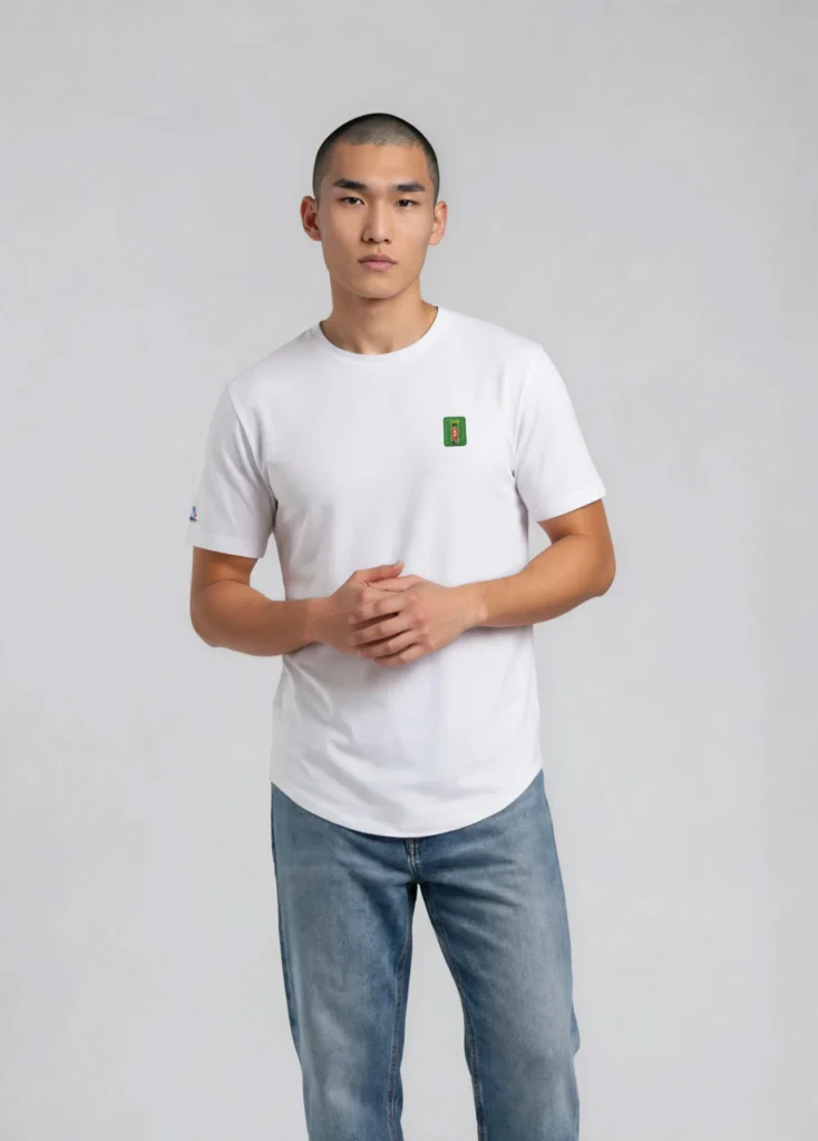 CAN Streetline Player Long Body Tee in White