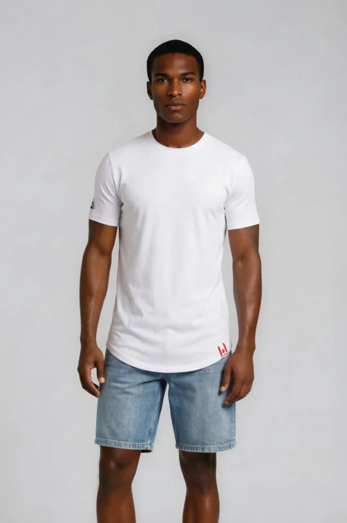 CAN Streetline Classic Long Body Tee in White