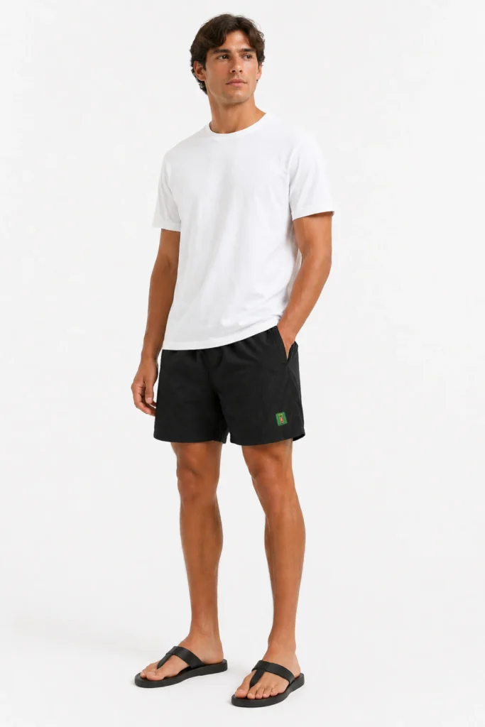 CAN PitchFlex 17" Swim Shorts in Black