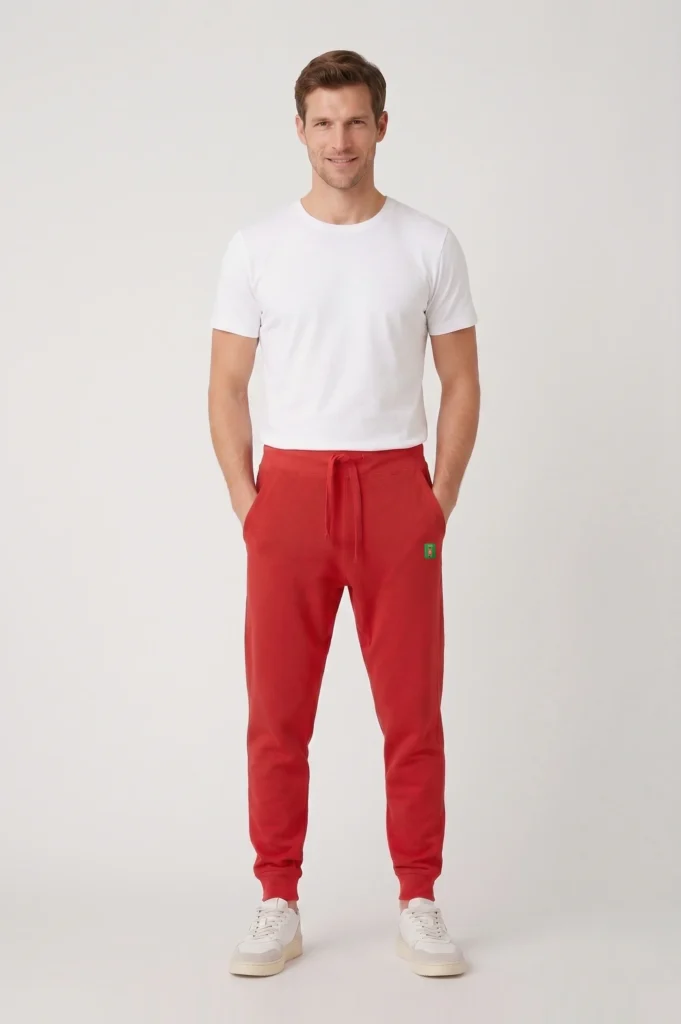 CAN PitchCore Fleece Joggers in Red