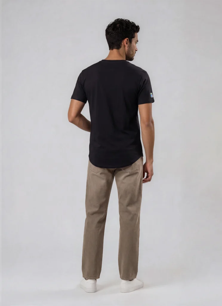 CAN Streetline Player Long Body Tee in Black