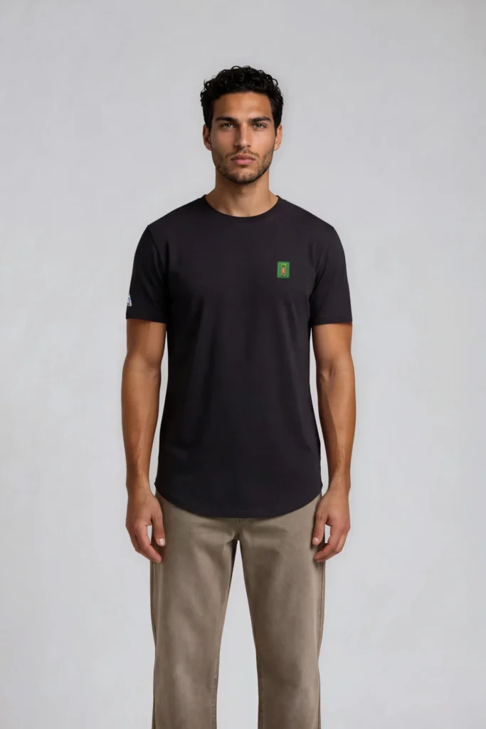 CAN Streetline Player Long Body Tee in Black