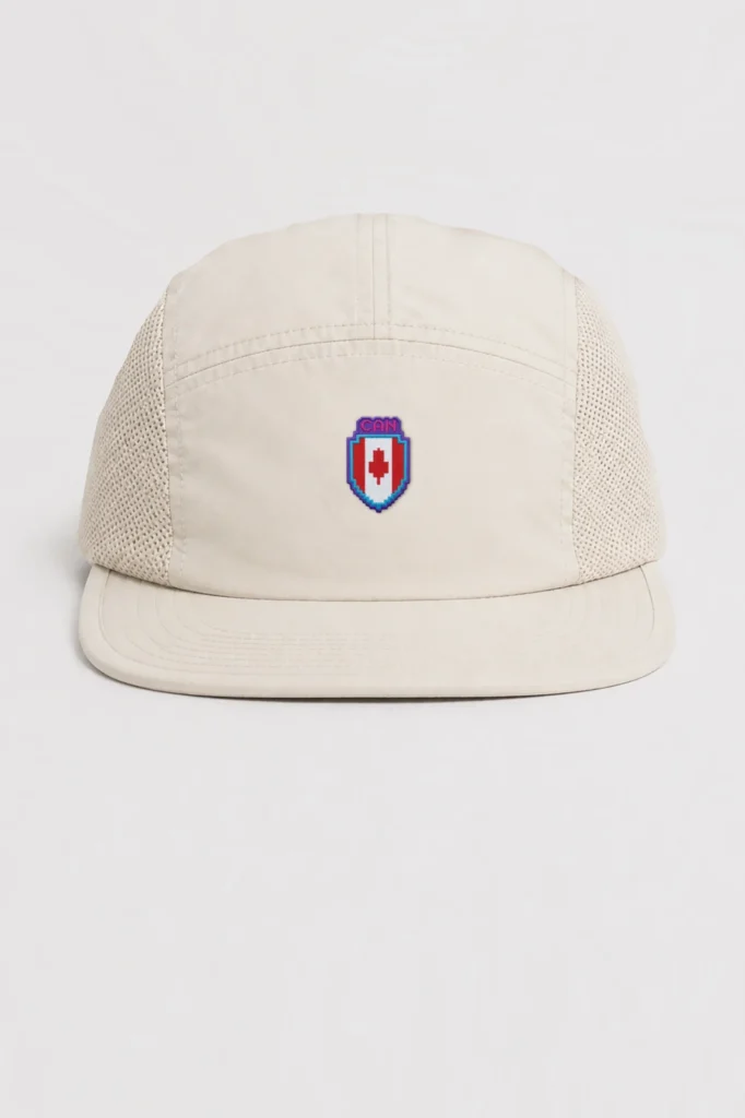 CAN PitchRunner 5 Panel Cap in Off-White