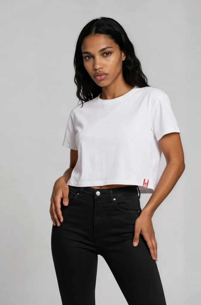 CAN AeroFlow Classic Crop Tee in White