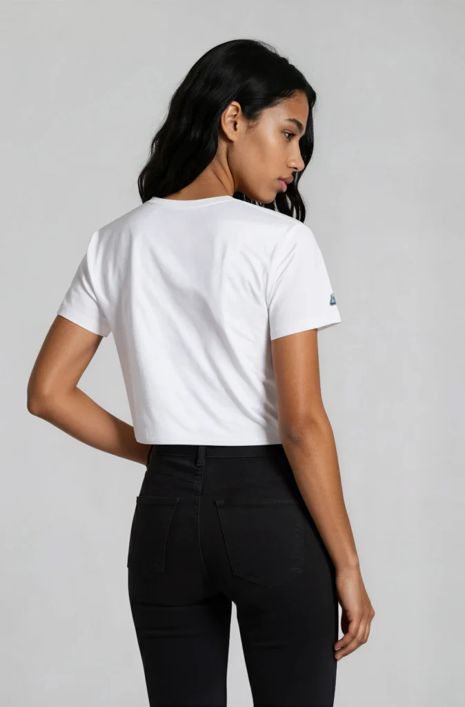 CAN AeroFlow Classic Crop Tee in White