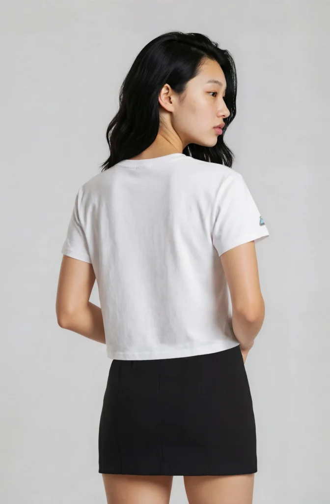 AeroFlow Classic Crop Tee in White