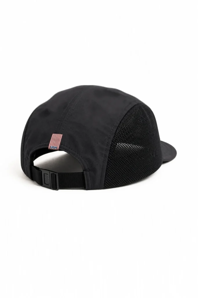 PitchPlayer 5 Panel Cap in Black