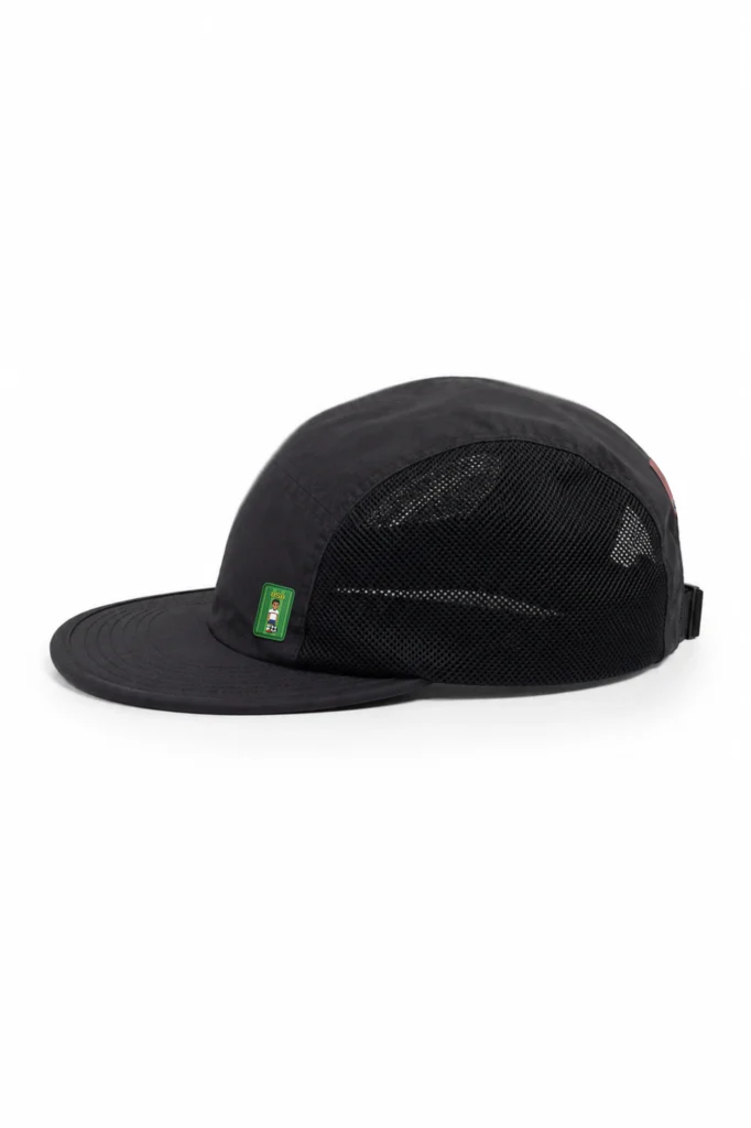 PitchPlayer 5 Panel Cap in Black