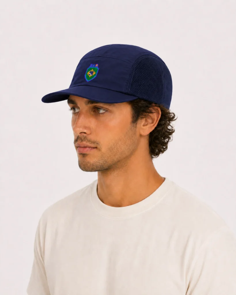 BRA Heritage 5 Panel Cap in Dark-Blue