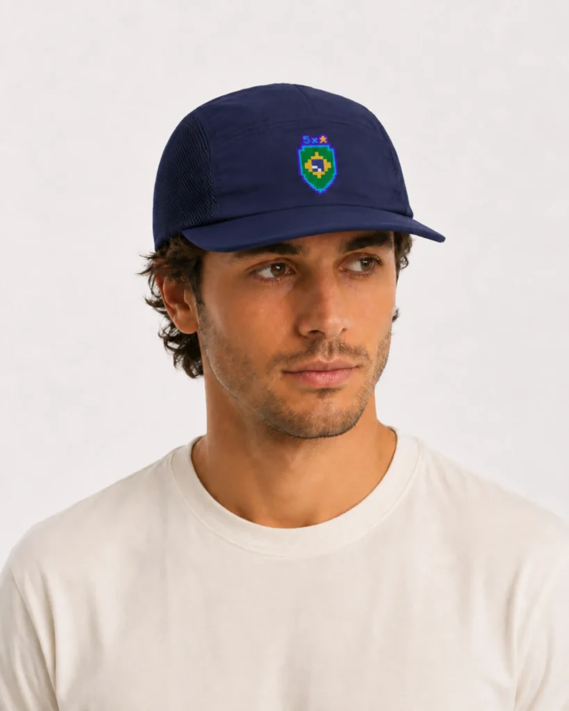 BRA Heritage 5 Panel Cap in Dark-Blue