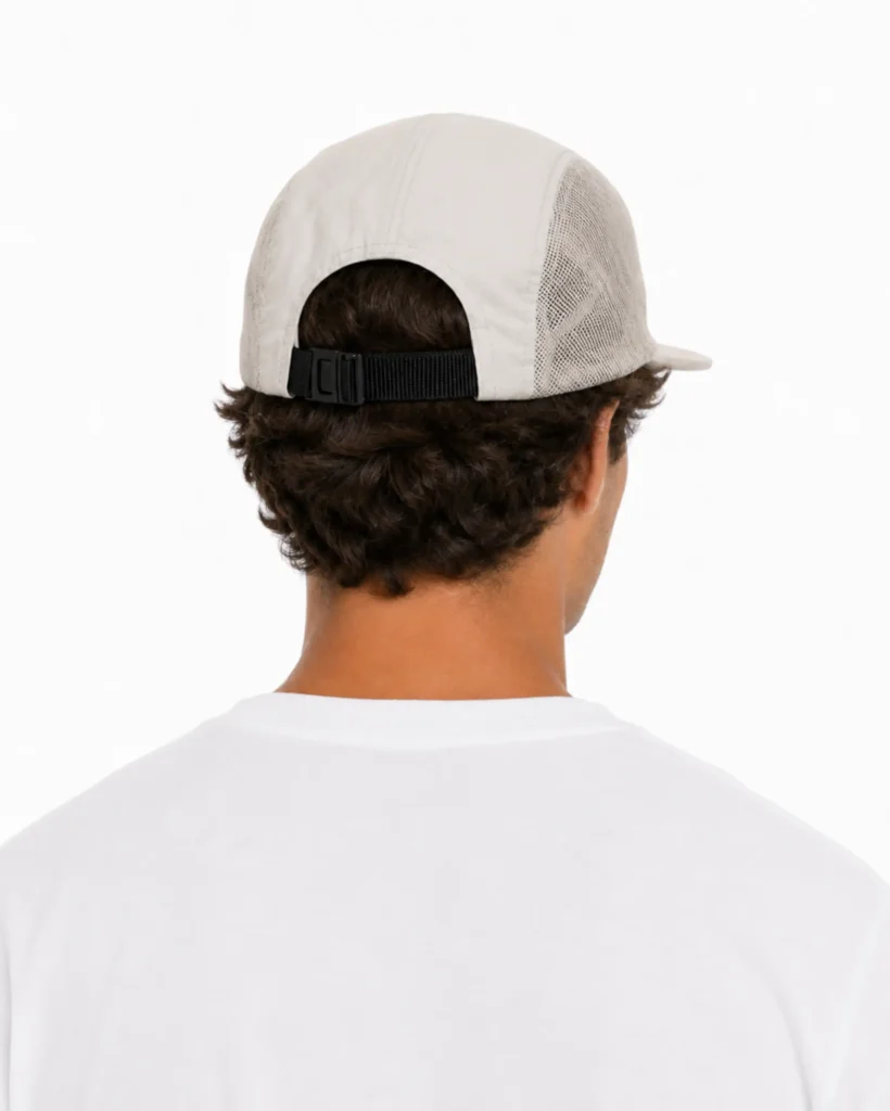 GER Heritage 5 Panel Cap in Off-White